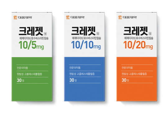 대웅제약의 고지혈증치료제 '크레젯정'. 대웅제약 제공